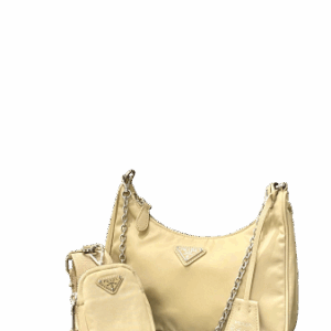Prada Beige Re-Edition Multi Pochette Bag