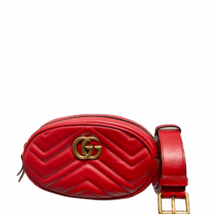 Gucci Red Marmont Belt Bag