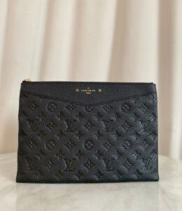 Louis Vuitton Black Monogram Empreinte Clutch