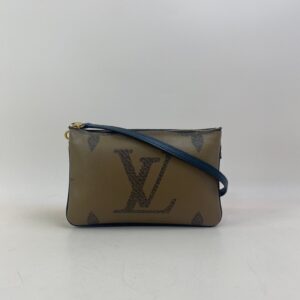 Louis Vuitton Monogram Reverse Double Zip Crossbody Pochette