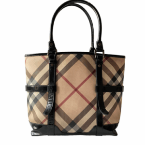 Burberry Nova Check Black Top Handle Bag