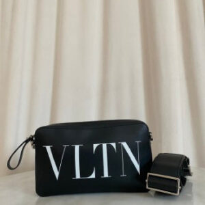 Valentino Black VLTN Crossbody Bag