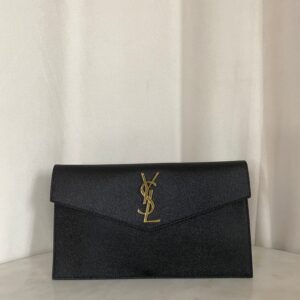 YSL Black Uptown Clutch