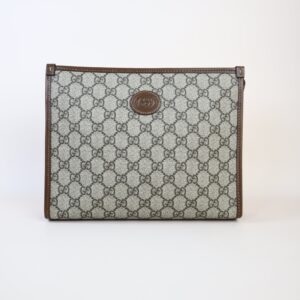 Gucci Brown GG Interlocking Pouch
