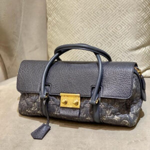 Louis Vuitton Navy Blue Gris Monogram Volupte Psyche Bag