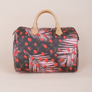 Louis Vuitton Monogram Jungle Dots Palm Spring Limited Edition Speedy 30 Tote Bag