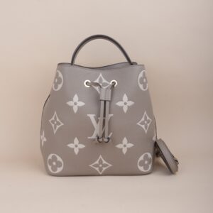 Louis Vuitton Monogram Bicolor Empreinte Neonoe MM Bag with Pouch
