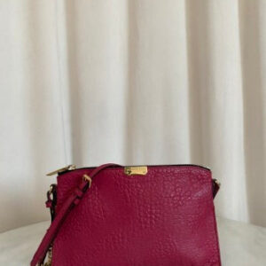 Burberry Hot Pink Grained Crossbody Bag