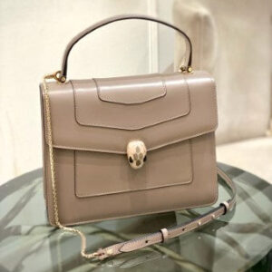 Bvlgari Beige Cafe Serpenti Top Handle Bag