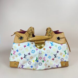 Louis Vuitton White Multicolor Monogram Shoulder Bag