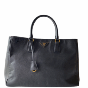 Prada Black Saffiano Galleria Large Tote Bag