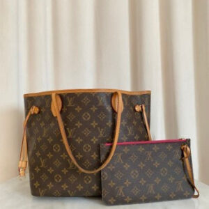 Louis Vuitton Monogram Neverfull Bag W/ Pochette