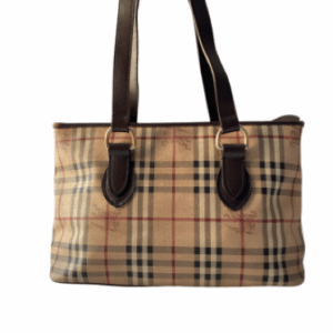 Burberry Bicolor Haymarket Regent Shoulder Bag