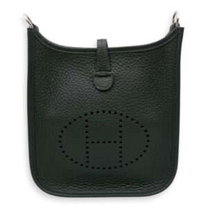 Evelyne (Short Strap) Mini Vert Mangrove in Clemence, Palladium hardware
