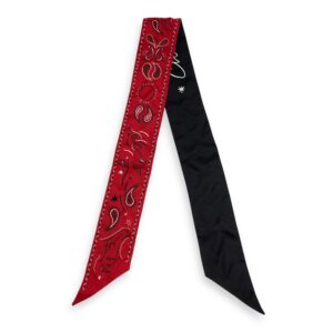 CD Mitzah Red Twilly in Silk