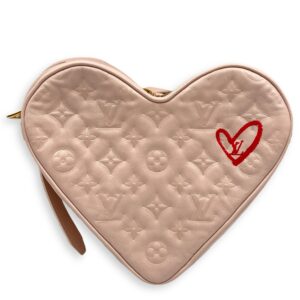 Monogram Fall In Love Sac Coeur Pale Pink Crossbody Bag in Calfskin, Gold hardware