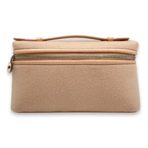 Extra Pocket 19 Pale Pink Top Handle Bag in cashmere/python, Silver hardware