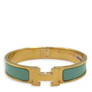 Clic H GM Aqua Bracelet, Gold hardware