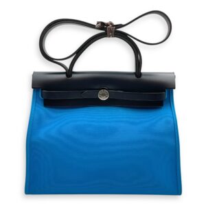 Herbag 31 Blue Zanzibar in Vache Hunter/Toile, Palladium hardware