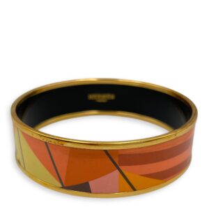 Enamel Orange/Jaune Bracelet , Gold hardware