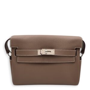 Kelly Messenger PM Etoupe in Evercolor, Palladium hardware