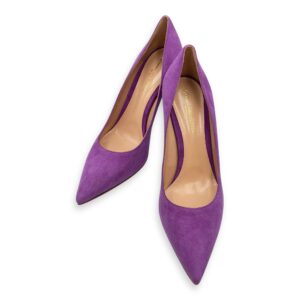 Suede 37.5 Purple Pumps