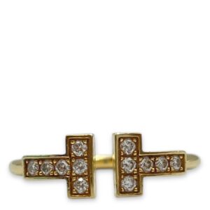 Tiffany T US 5 Wire Ring in Gold Hardware