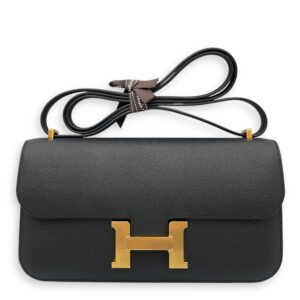 Constance Elan Black in Epsom, Gold hardware