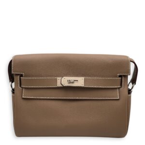 Kelly Messenger PM Etoupe in Evercolor, Palladium hardware