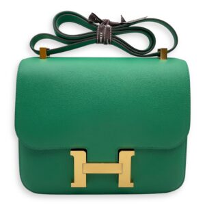 Constance 24 Vert Vertigo in Evercolor, Gold hardware