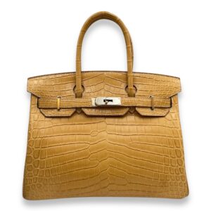 Birkin 30 Paille in Matte Niloticus, Palladium hardware