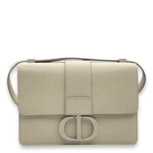 Montaigne 30 White Shoulder Bag , Ultra Matte hardware