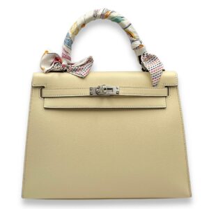 Sellier Kelly 25 Nata in Epsom, Palladium hardware