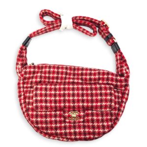 Coco Neige 24/25 Red Hobo Bag in Wool, Gold hardware