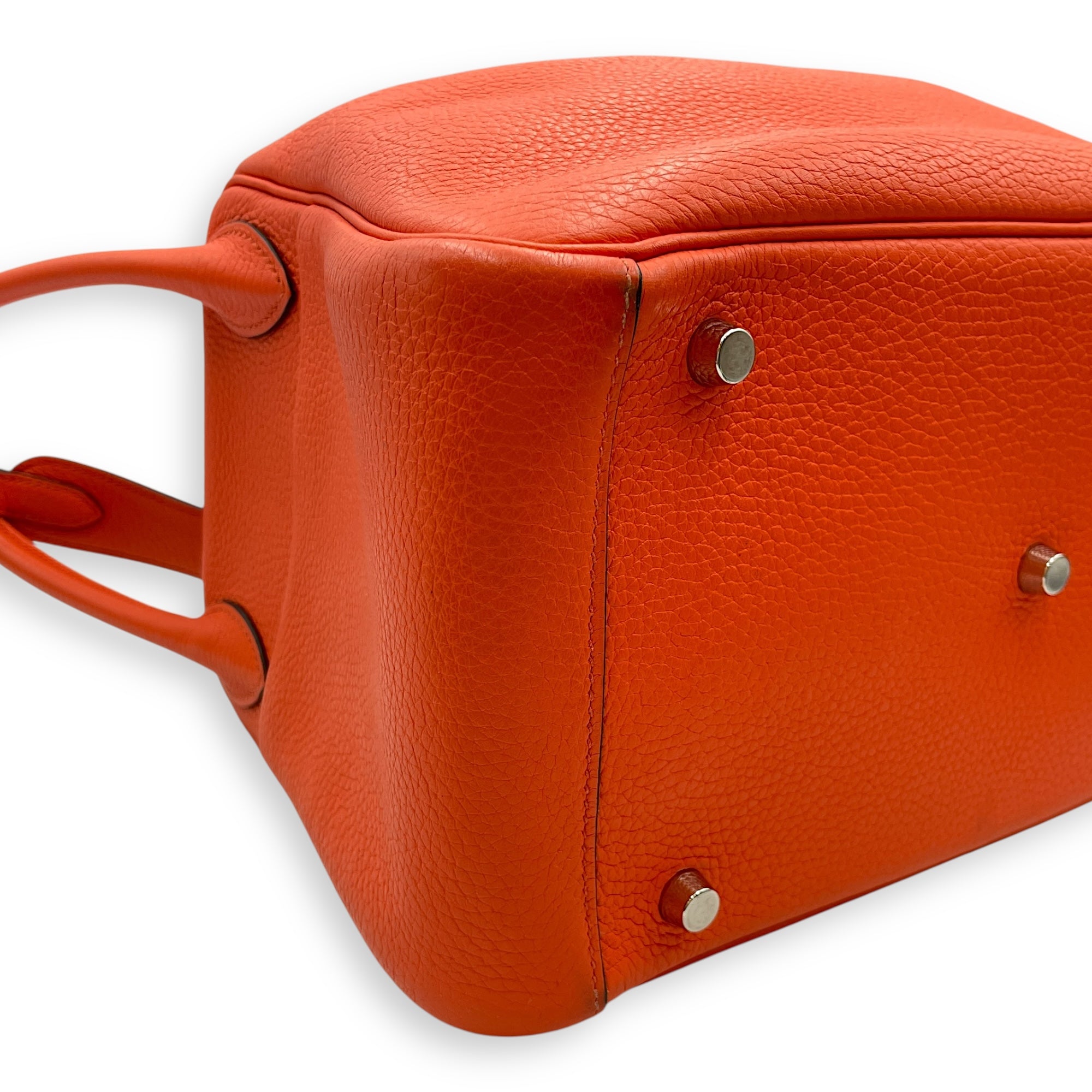 Lindy Verso 30 Orange Poppy/Bordeaux in Clemence, Palladium hardware - Image 8