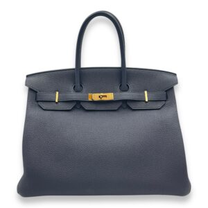 Birkin 35 Blue Nuit in Togo, Gold hardware