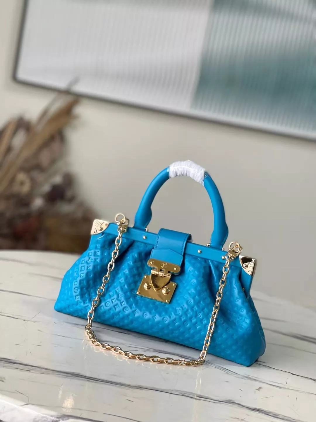 Louis Vuitton Monogram Clutch 'Blue' - ReplicaBags.is - Image 3