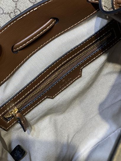 Backpack with Interlocking G Beige and ebony - GB069 - Image 10