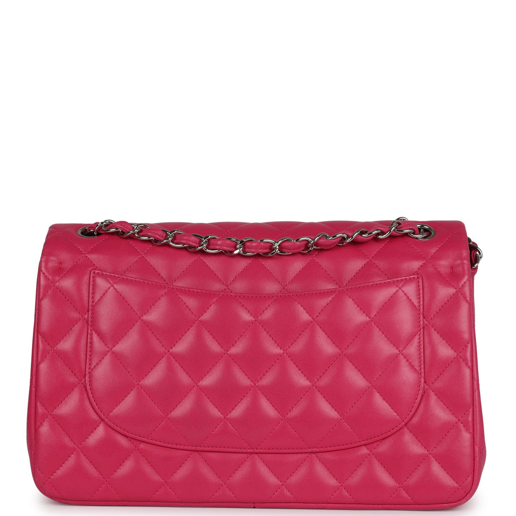 Pre-owned Chanel Jumbo Classic Double Flap Pink Lambskin Silver Hardware - Image 5