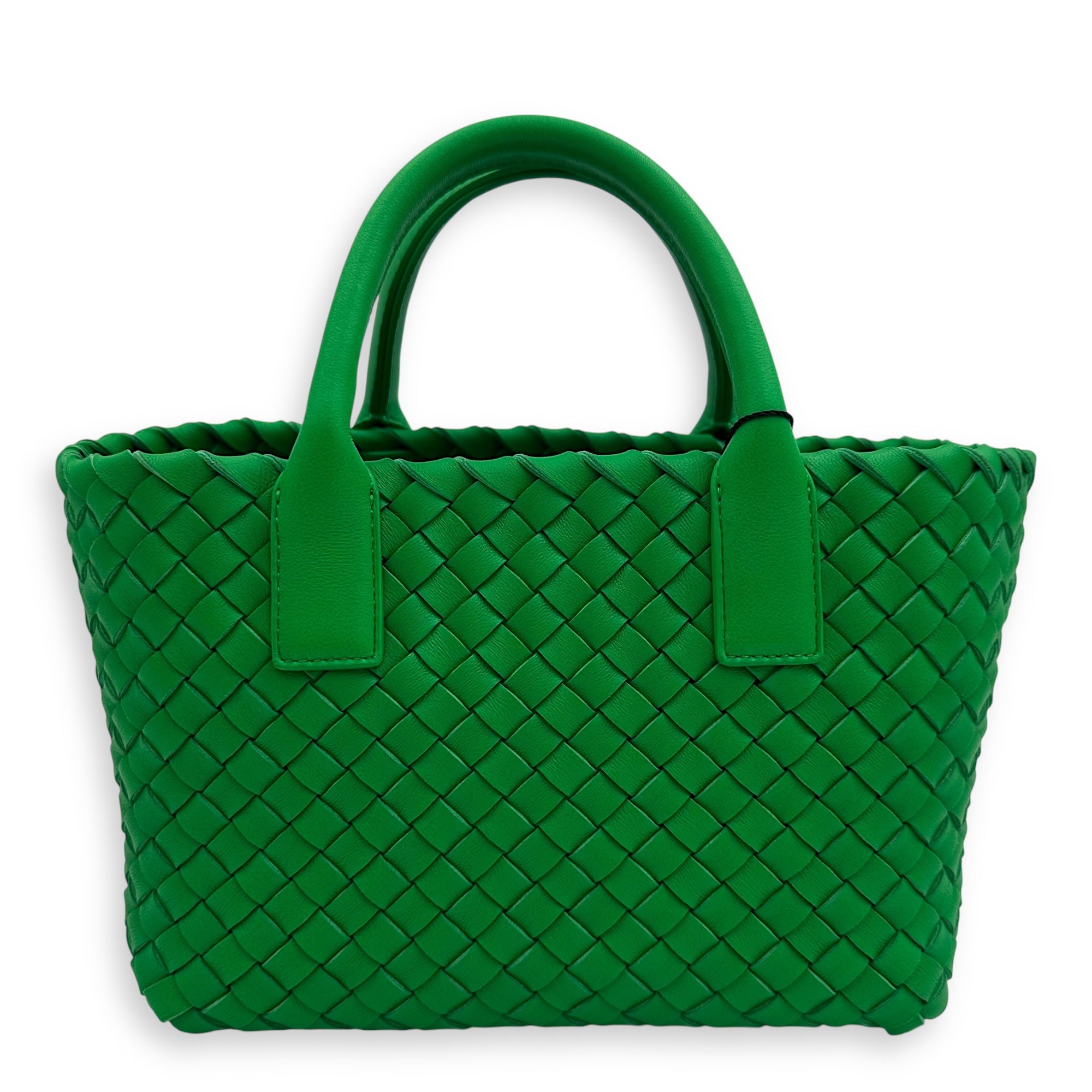 Cabat Top Handle Bag Green in Lambskin, Gold hardware - Image 3