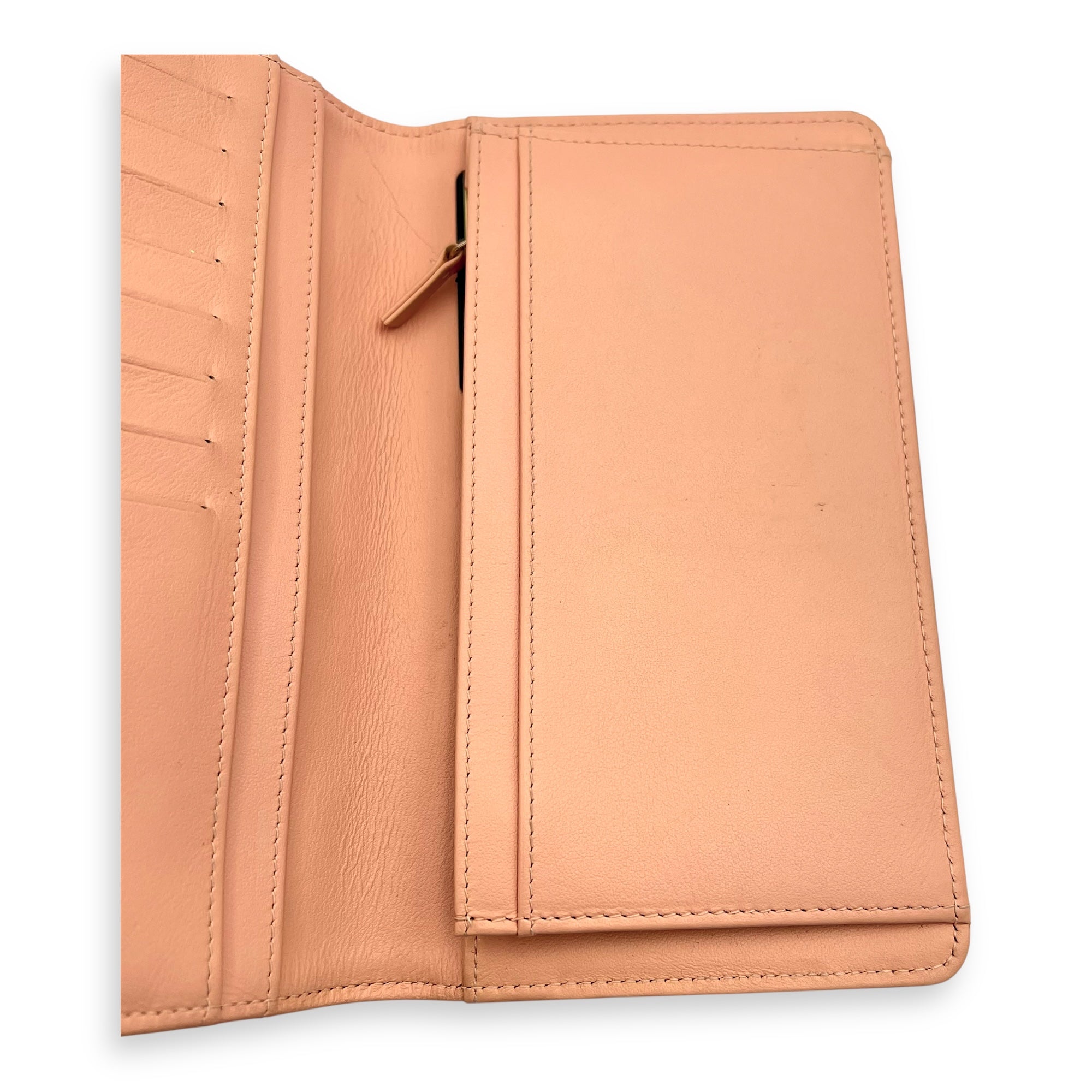 Boy Peach Wallet in Caviar Leather, Gold hardware - Image 10