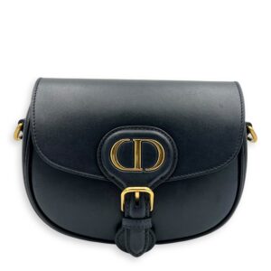 Bobby Shoulder Bag Small Black in Calfskin, Gold hardware