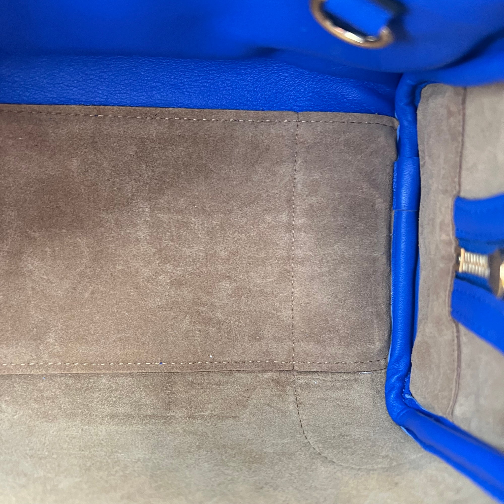 Amazona 19 Brown Top Handle Bag in Calfskin, Gold hardware - Image 14