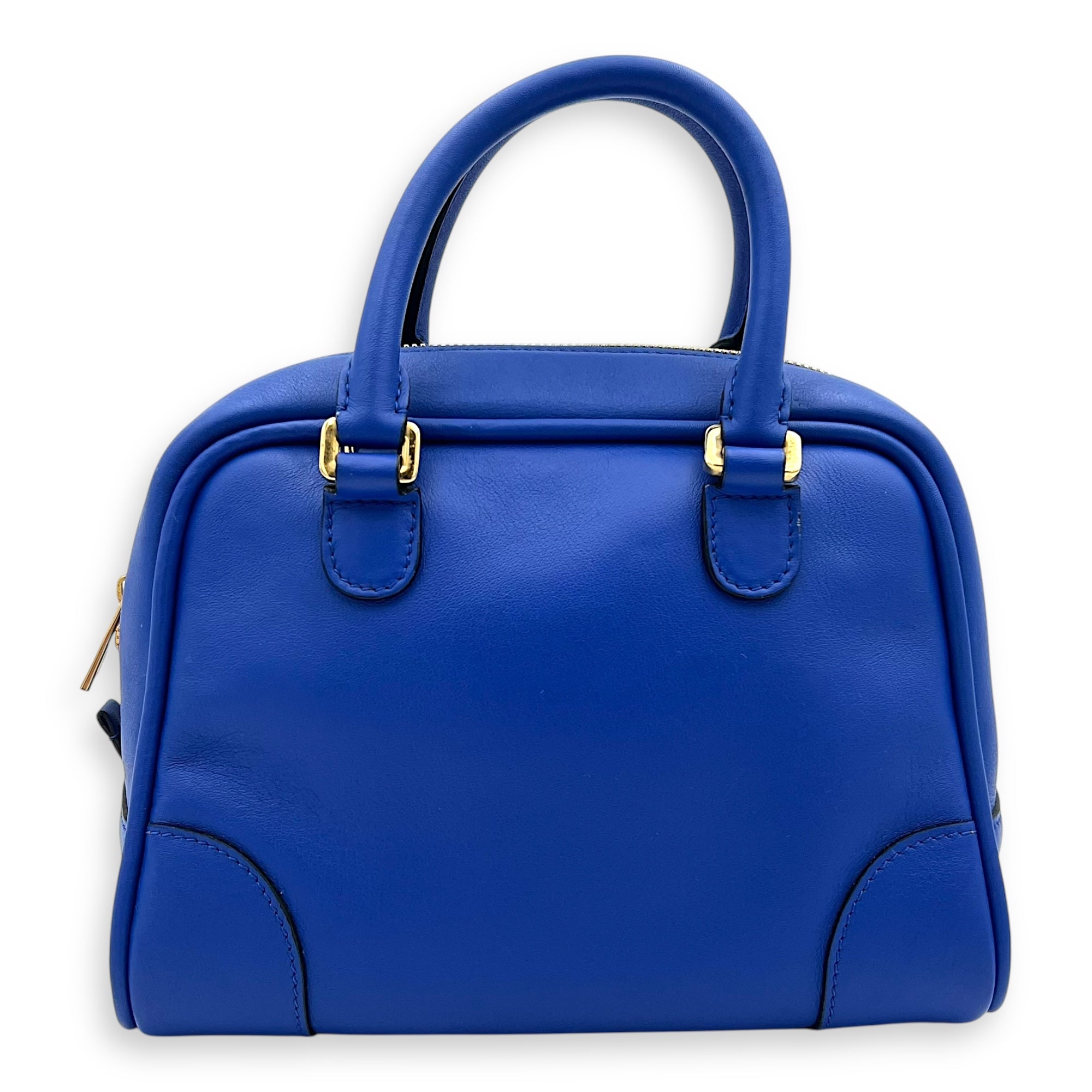 Amazona 19 Brown Top Handle Bag in Calfskin, Gold hardware - Image 3