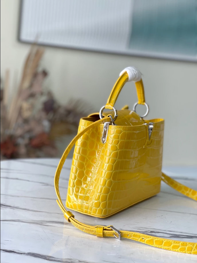 Capucines BB Crocodilien Brillant Bag - Image 7