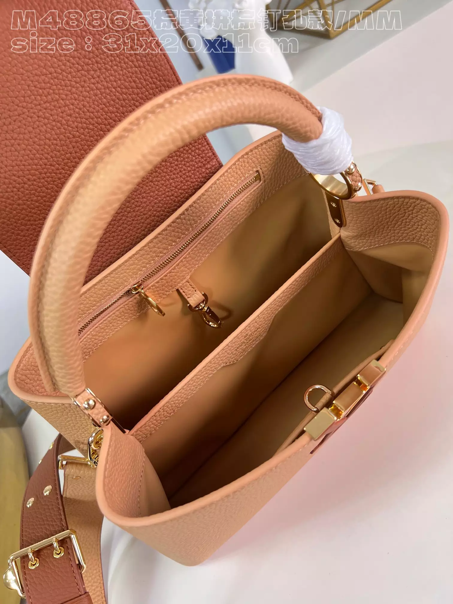 Capucines MM Arizona Brown/ Cognac - Repbags.ru - Image 10