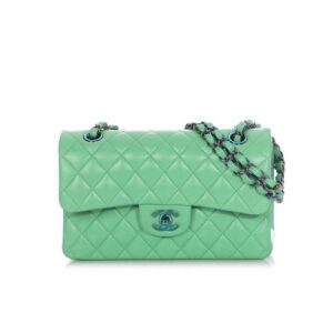 Chanel Medium Green Quilted Lambskin