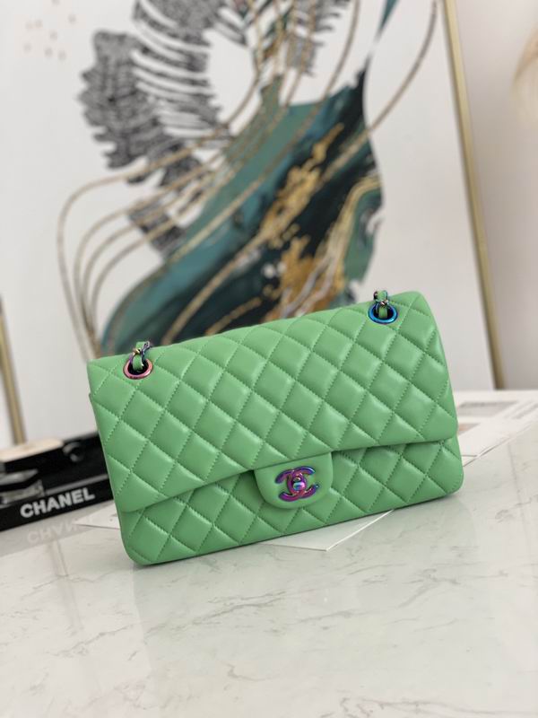 Chanel Medium Green Quilted Lambskin - Image 3