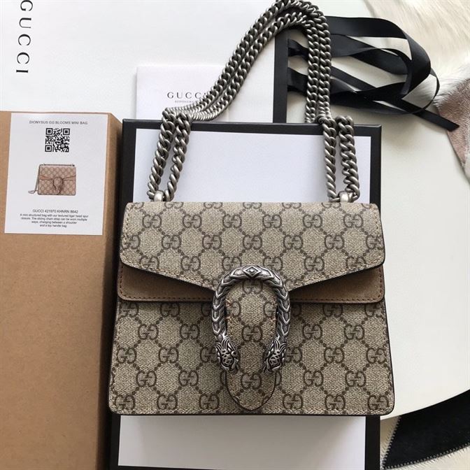 Dionysus GG Supreme mini bag Beige/ebony - Image 3