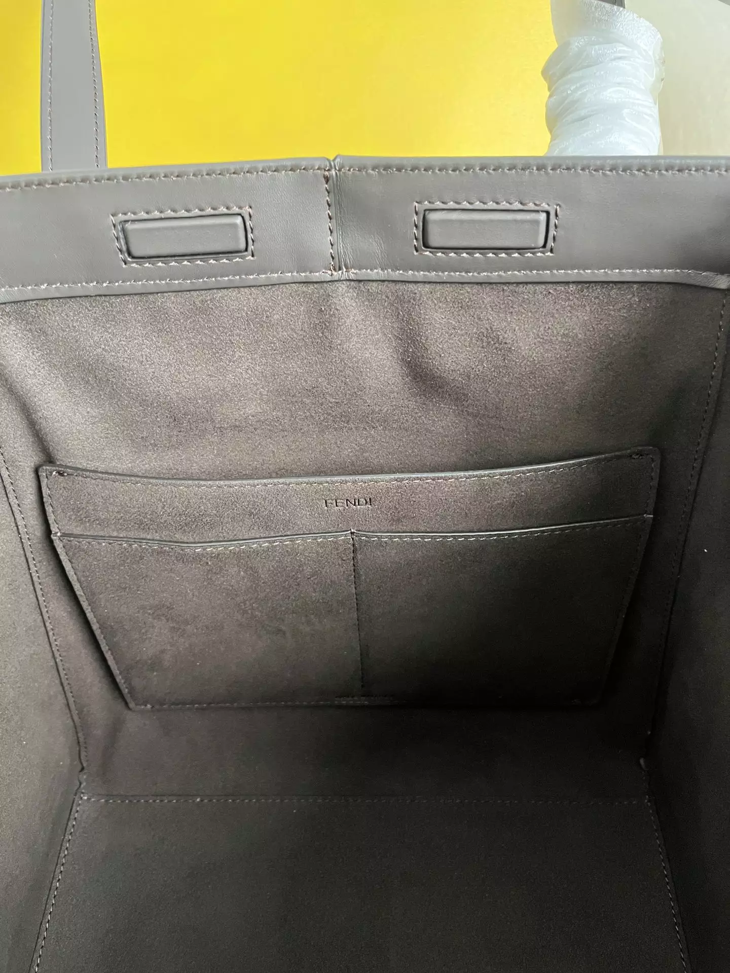 Fendi Origami Medium Brown FF Jacquard Bag - Repbags.ru - Image 9